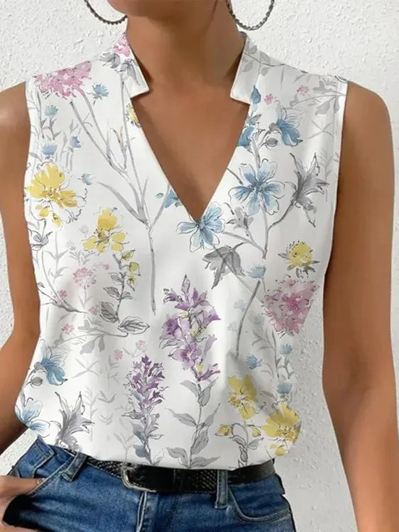 Sommertop Mit V Ausschnitt Für Damen | Lässig - Image 2