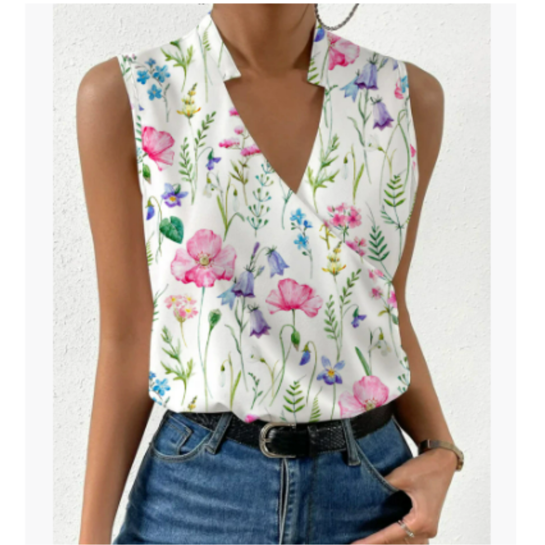Sommertop Mit V Ausschnitt Für Damen | Lässig - Image 6