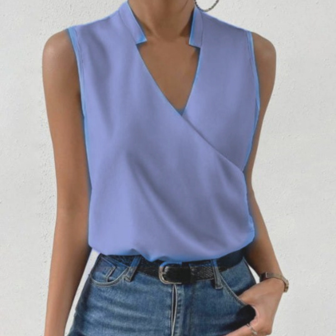 Sommertop Mit V Ausschnitt Für Damen | Lässig - Image 7